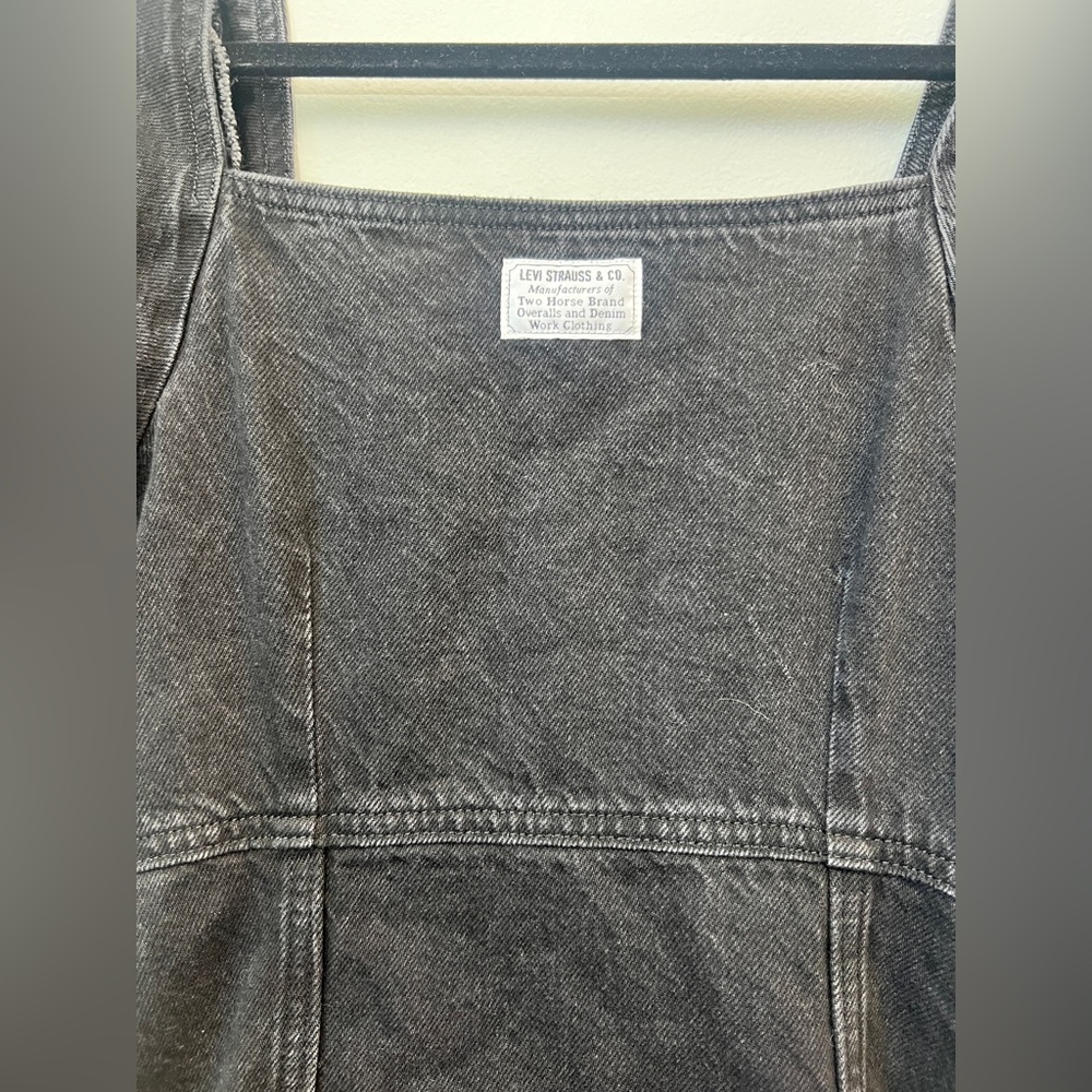 *New* Levi's Premium Rhode Button Front Denim Mini Dress, Size XS - Picture 6 of 6